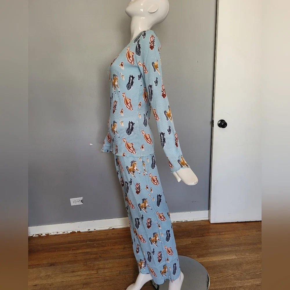 Roper Cowgirl Cuties Retro Horse Print Pajama Set, BNWT, Size S
